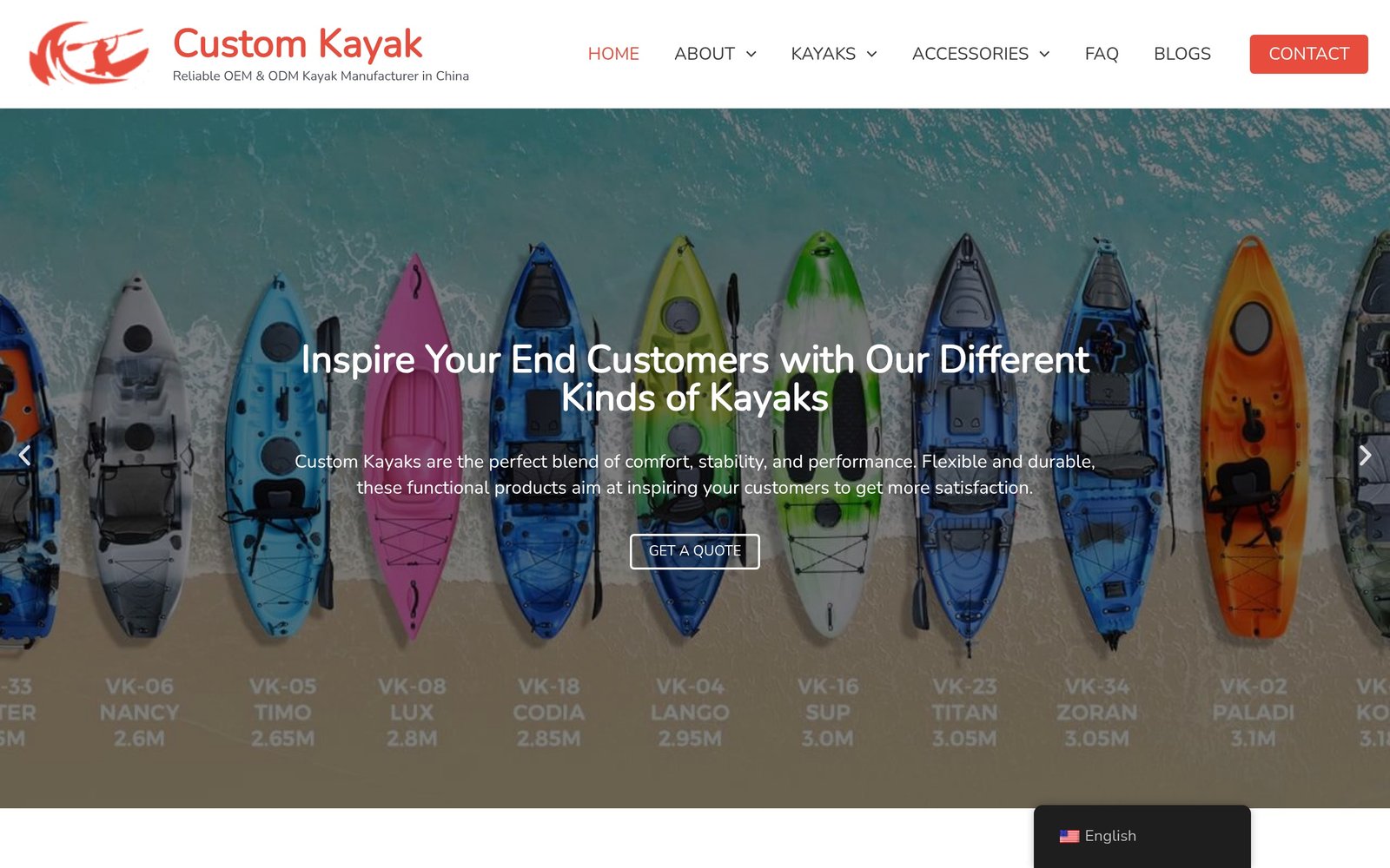 Custom Kayak preview